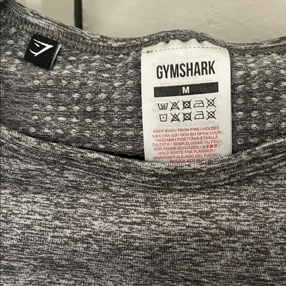 Gray Long Sleeve Gymshark Workout Top - Picture 2 of 4